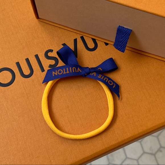 Designer Louis Vuitton Nylon Baby Headband Bow - Picture 3 of 3